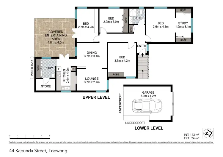 Floorplan of Homely house listing, 44 Kapunda Street, Toowong QLD 4066