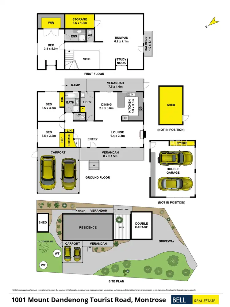 Floorplan of Homely house listing, 1001 Mount Dandenong Tourist Road, Montrose VIC 3765