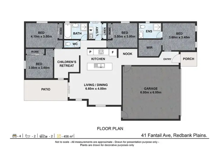 Floorplan of Homely house listing, 41 Fantail Avenue, Redbank Plains QLD 4301