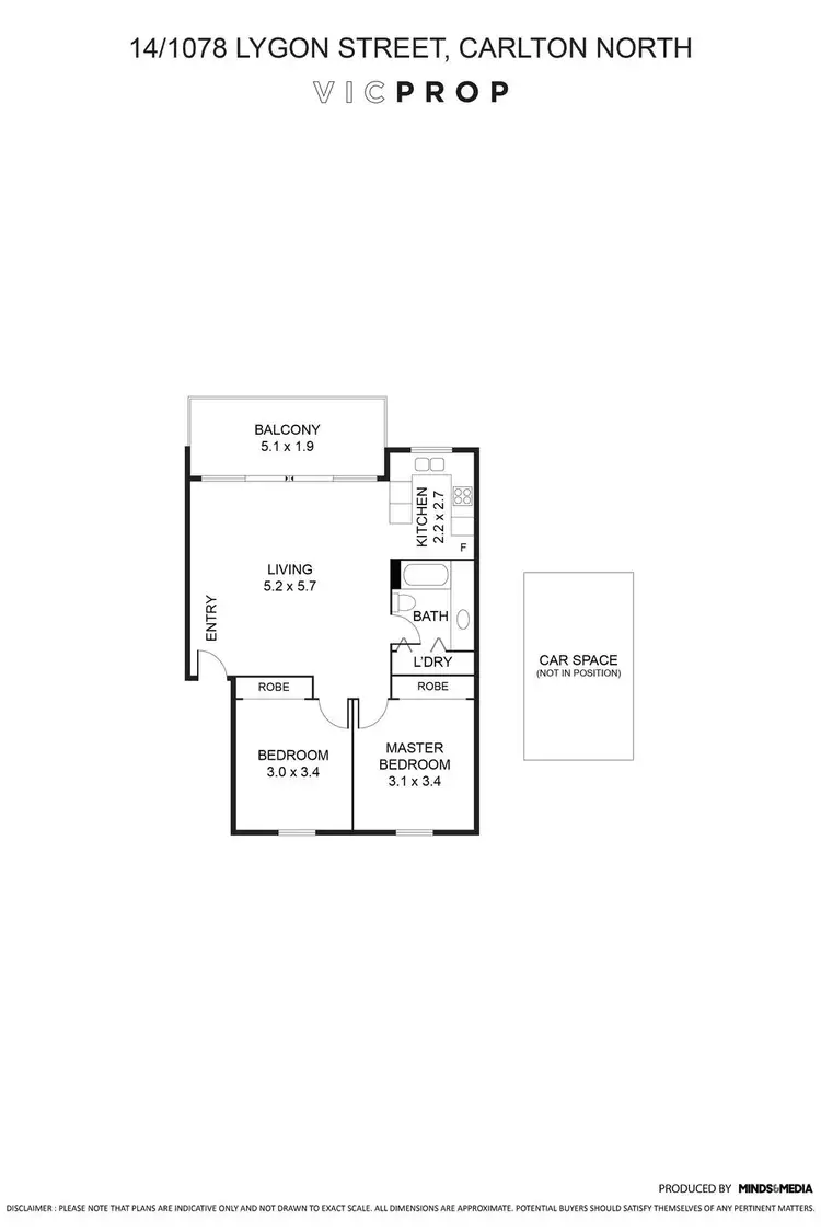 Floorplan of Homely apartment listing, 14/1072 Lygon Street, Carlton North VIC 3054