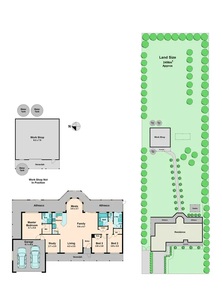 Floorplan of Homely house listing, 3 The Elms Boulevard, Kilmore VIC 3764