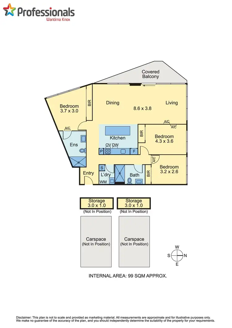 Floorplan of Homely apartment listing, 505/1 Lynne Avenue, Wantirna South VIC 3152