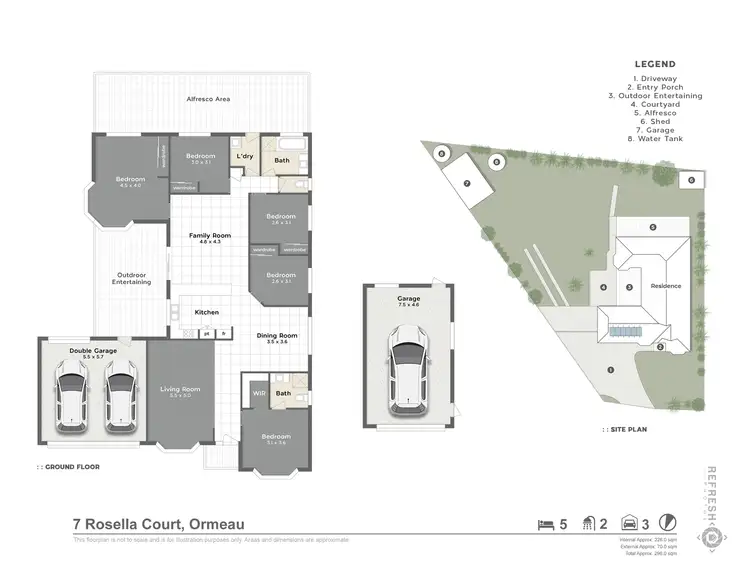 Floorplan of Homely house listing, 7 Rosella Court, Ormeau QLD 4208