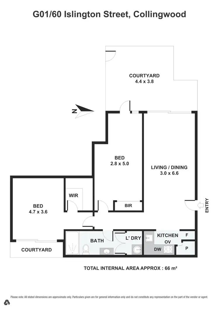 Floorplan of Homely apartment listing, G1/60 Islington Street, Collingwood VIC 3066