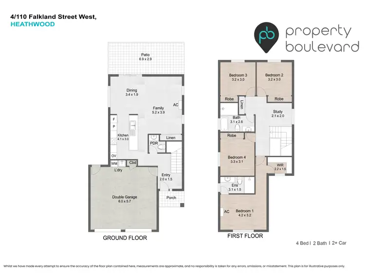 Floorplan of Homely house listing, House 4/110 Falkland Street West, Heathwood QLD 4110
