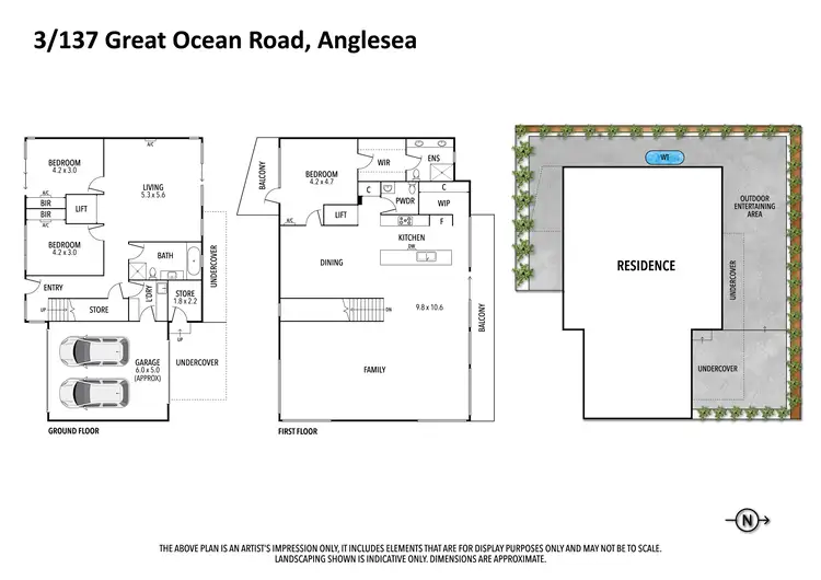 Floorplan of Homely townhouse listing, 3/137 Great Ocean Road, Anglesea VIC 3230