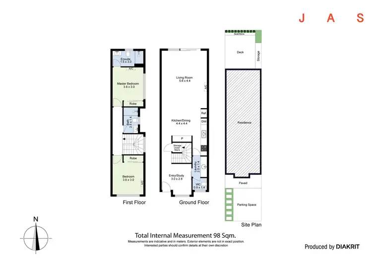 Floorplan of Homely townhouse listing, 16B Lily Street, Seddon VIC 3011