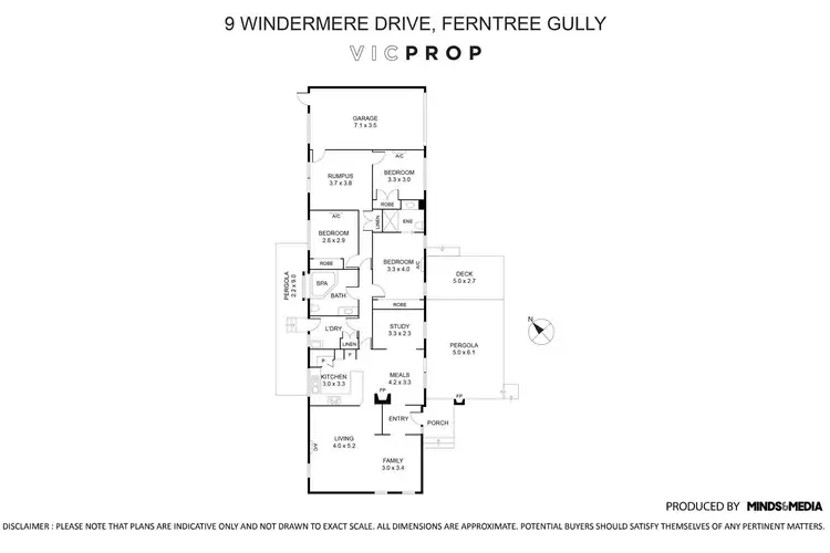 Floorplan of Homely house listing, 9 Windermere Drive, Ferntree Gully VIC 3156