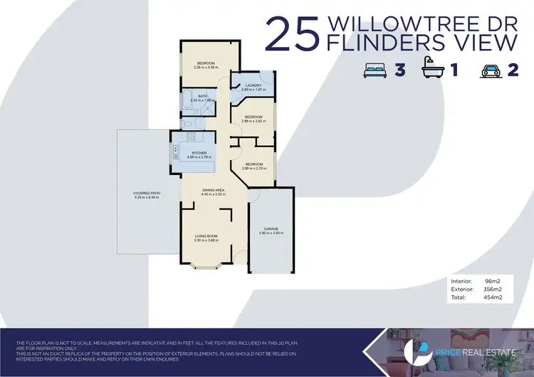 Floorplan of Homely house listing, 25 Willowtree Drive, Flinders View QLD 4305