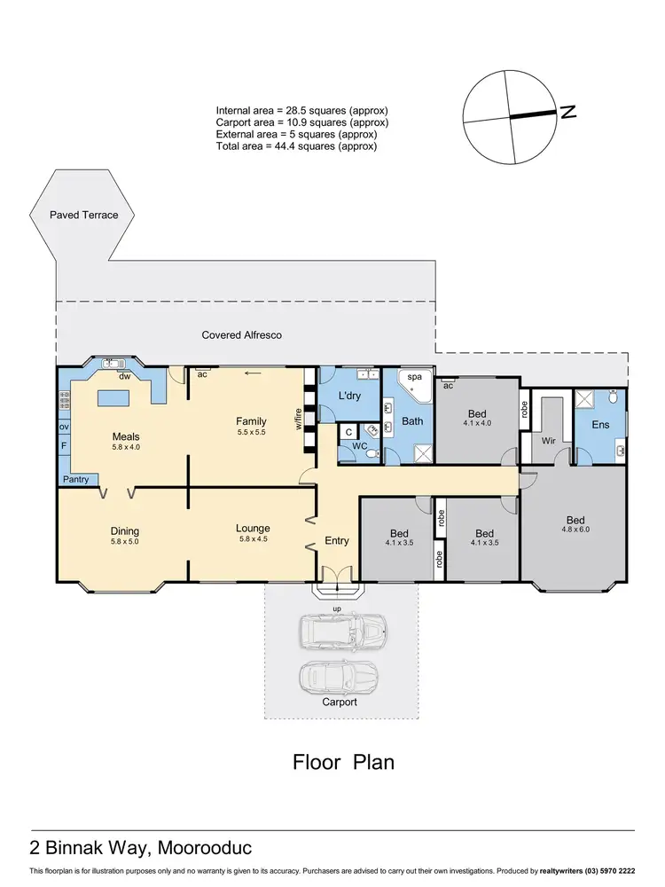 Floorplan of Homely rural property listing, 2 Binnak Way, Moorooduc VIC 3933