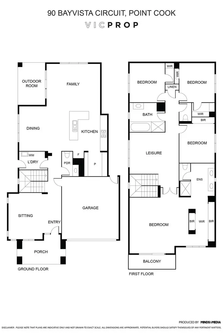 Floorplan of Homely house listing, 90 Bayvista Circuit, Point Cook VIC 3030