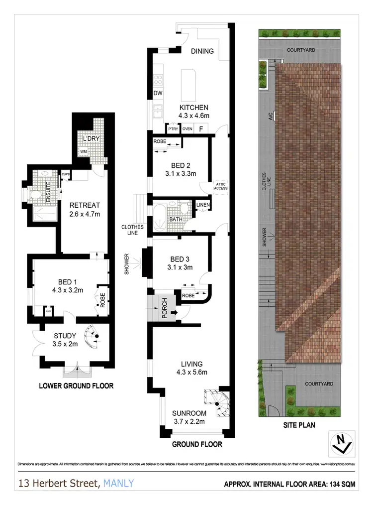 Floorplan of Homely house listing, 13 Herbert Street, Manly NSW 2095