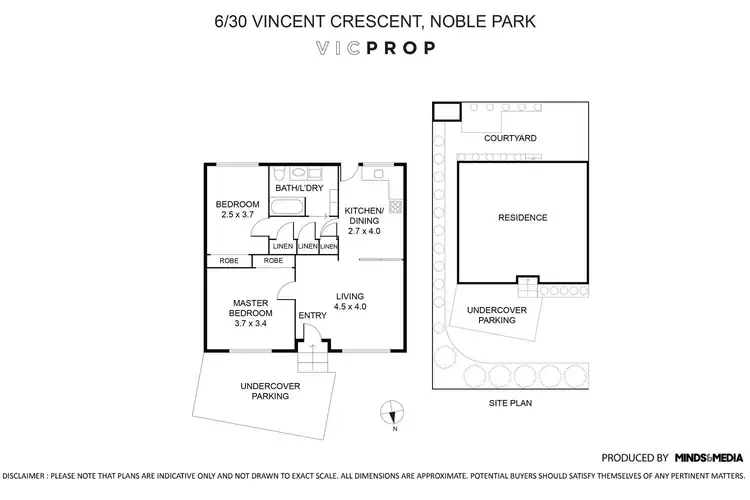 Floorplan of Homely unit listing, 6/30 Vincent Crescent, Noble Park VIC 3174