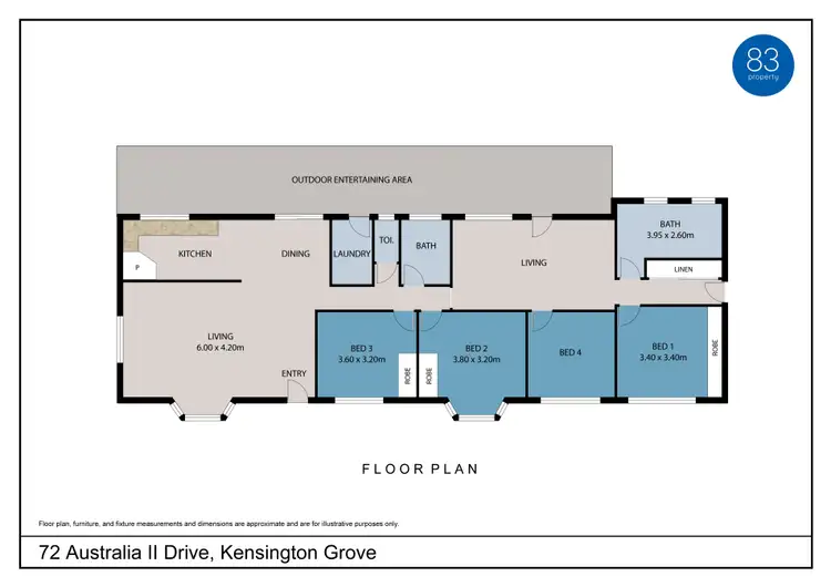 Floorplan of Homely house listing, 72 Australia II Drive, Kensington Grove QLD 4341