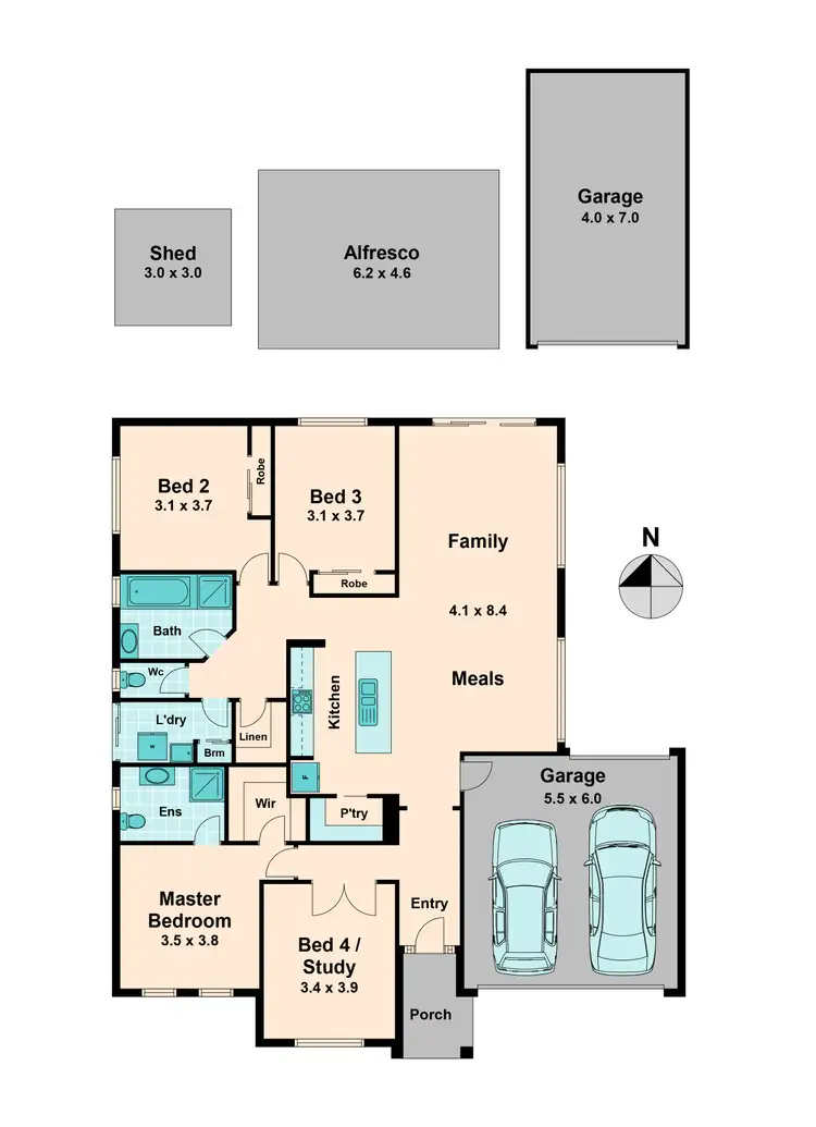 Floorplan of Homely house listing, 12 Banon Street, Wallan VIC 3756
