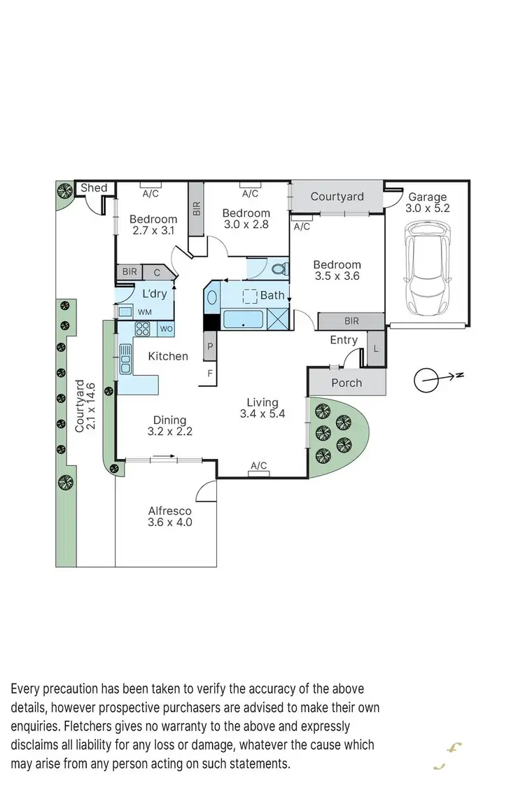 Floorplan of Homely unit listing, 3/14 Brunt Street, Cranbourne VIC 3977
