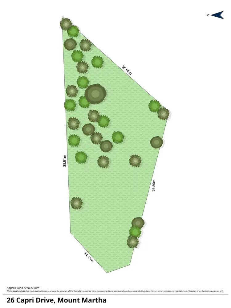 Floorplan of Homely land listing, 26 Capri Drive, Mount Martha VIC 3934