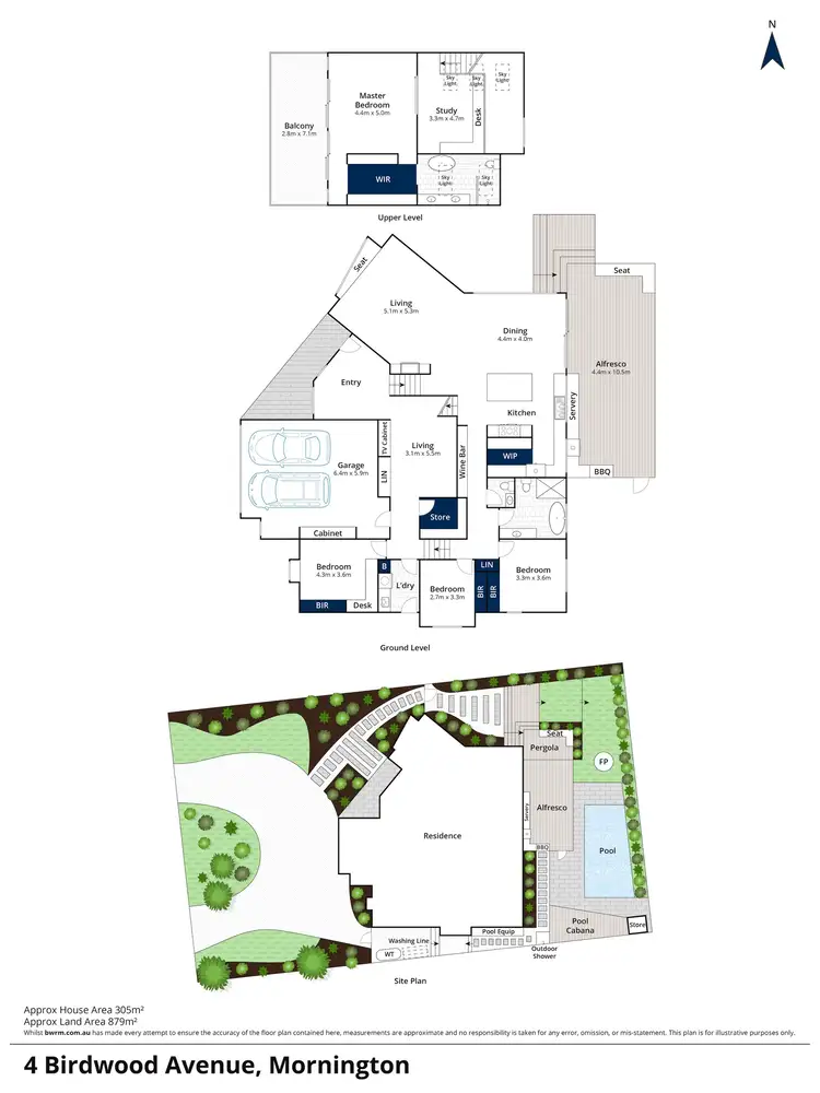 Floorplan of Homely house listing, 4 Birdwood Avenue, Mornington VIC 3931