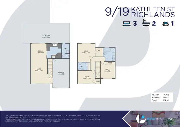 Floorplan of Homely townhouse listing, 9/19 Kathleen Street, Richlands QLD 4077