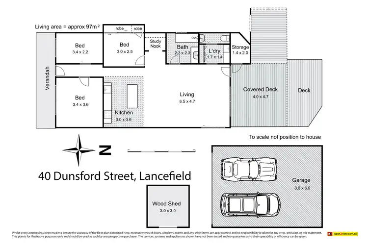 Floorplan of Homely house listing, 40 Dunsford Street, Lancefield VIC 3435