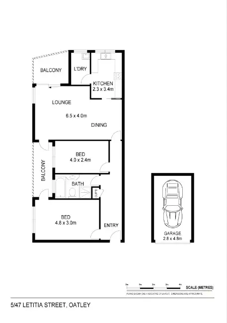 Floorplan of Homely apartment listing, 5/47 Letitia Street, Oatley NSW 2223