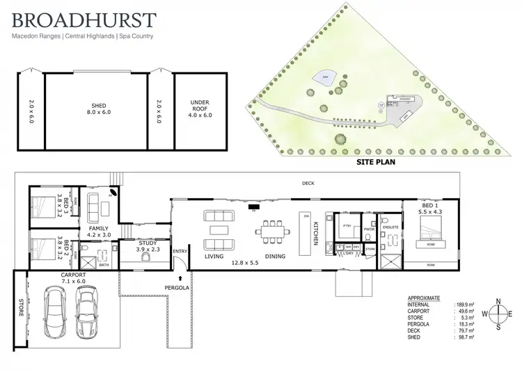 Floorplan of Homely rural property listing, 1932 Old Calder Highway, Taradale VIC 3447