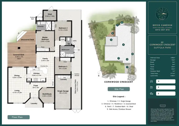 Floorplan of Homely house listing, 22 Corkwood Crescent, Suffolk Park NSW 2481