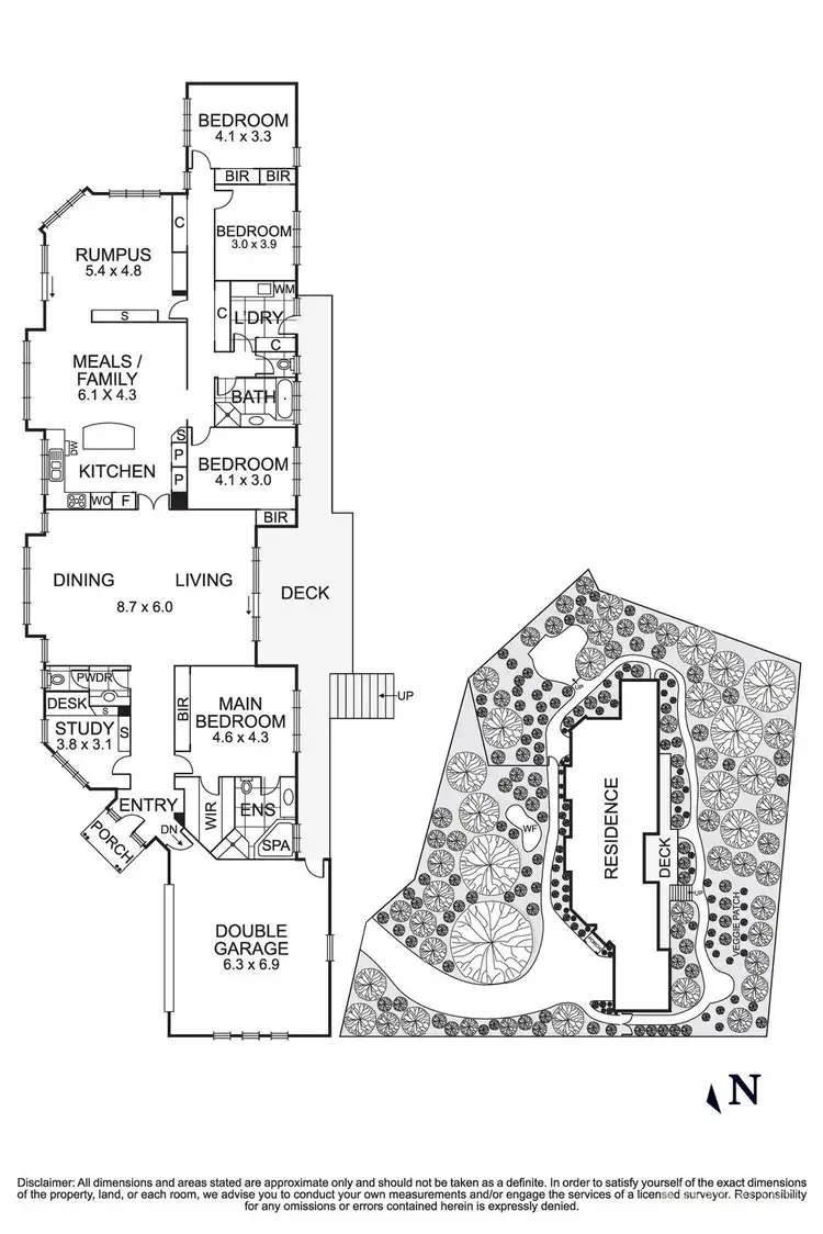 Floorplan of Homely house listing, 6 The Ridge, Templestowe VIC 3106