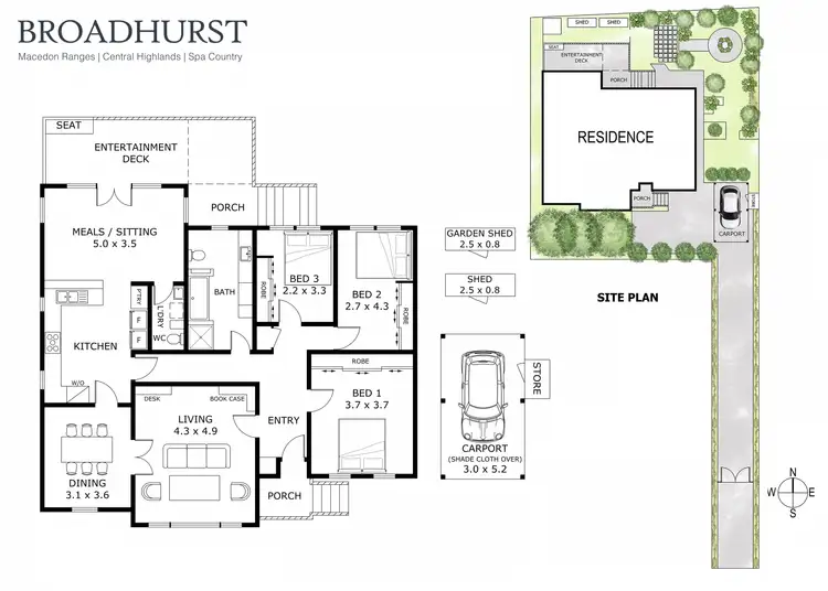 Floorplan of Homely house listing, 50a Simpson Street, Kyneton VIC 3444