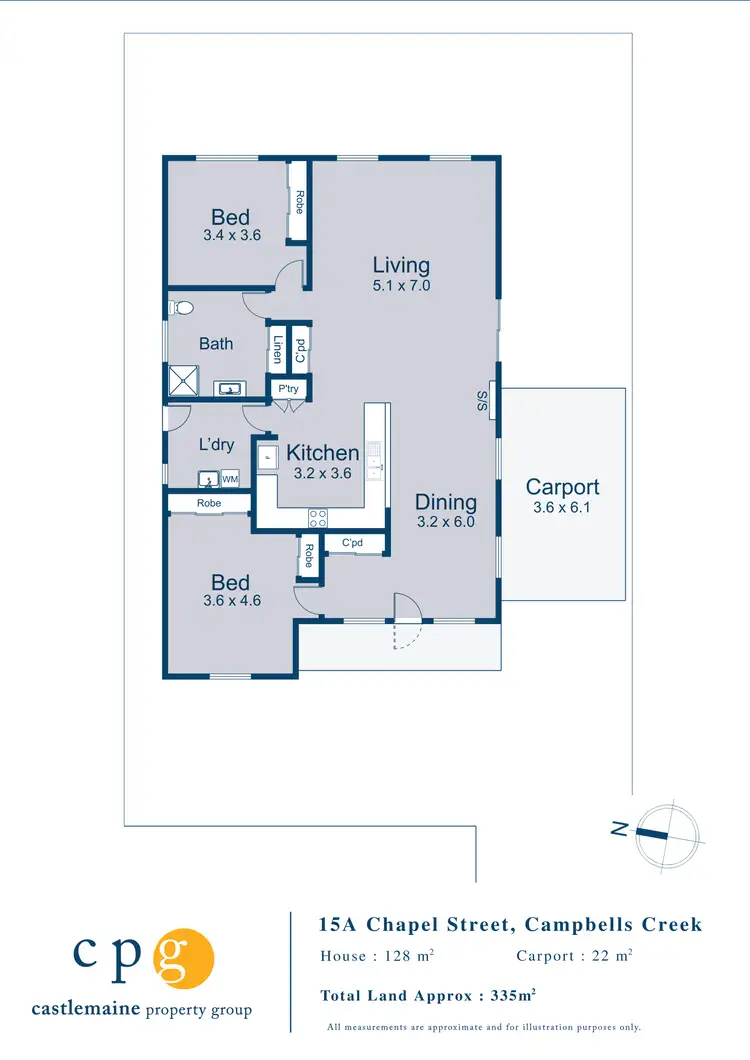 Floorplan of Homely house listing, 15A Chapel Street, Campbells Creek VIC 3451