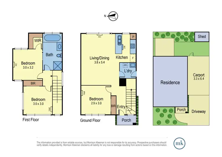 Floorplan of Homely townhouse listing, 1B Avisha Way, Narre Warren VIC 3805