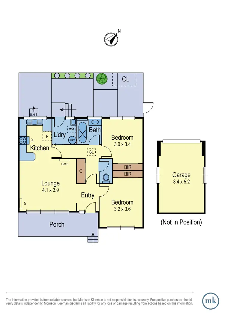 Floorplan of Homely unit listing, 1/17 Gladstone Road, Briar Hill VIC 3088