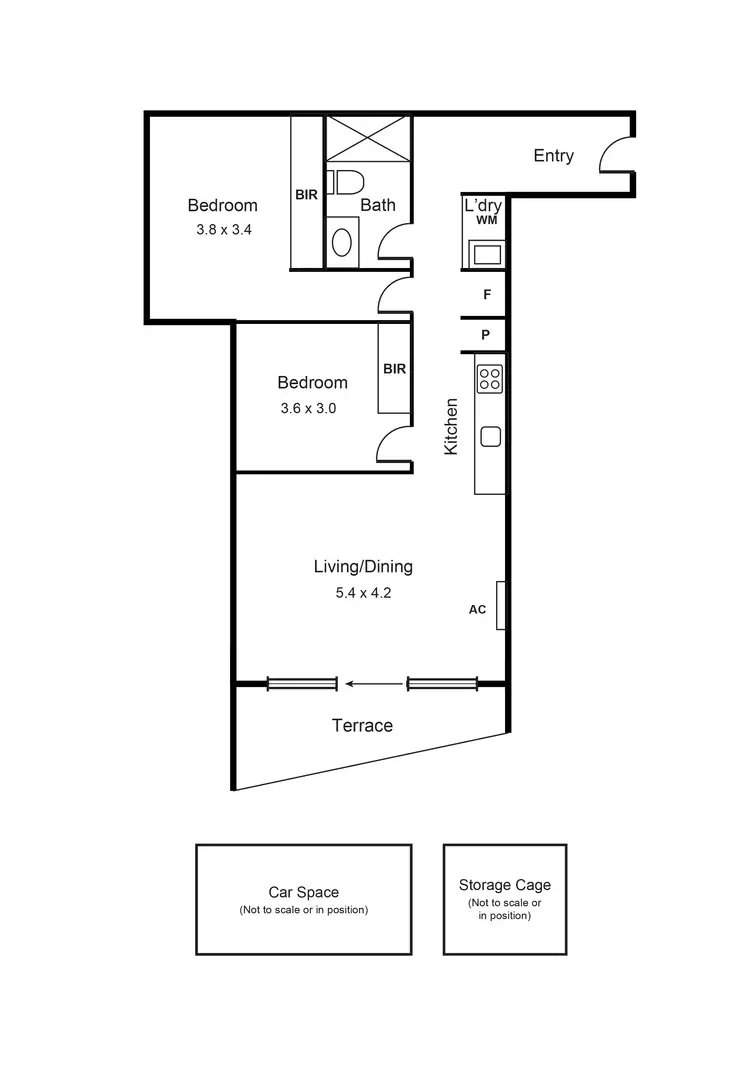 Floorplan of Homely apartment listing, 105/1298 Glen Huntly Road, Carnegie VIC 3163