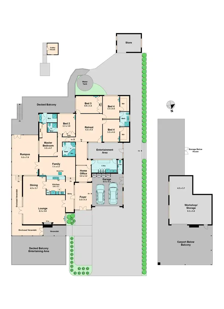 Floorplan of Homely house listing, 14 Melrose Drive, Kilmore VIC 3764