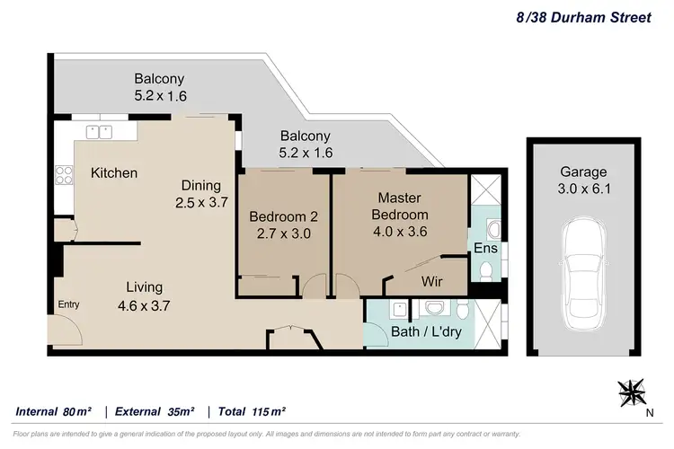 Floorplan of Homely unit listing, 8/38 Durham Street, St Lucia QLD 4067