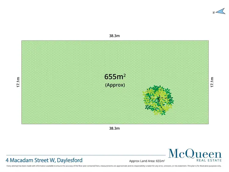 Floorplan of Homely land listing, 4 Macadam Street West, Daylesford VIC 3460
