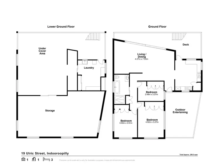 Floorplan of Homely house listing, 19 Ulric Street, Indooroopilly QLD 4068