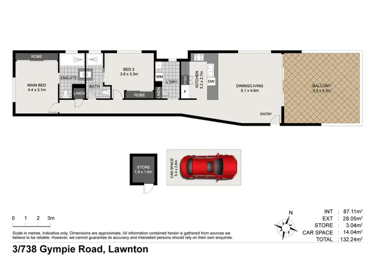Floorplan of Homely unit listing, 3/738 Gympie Road, Lawnton QLD 4501