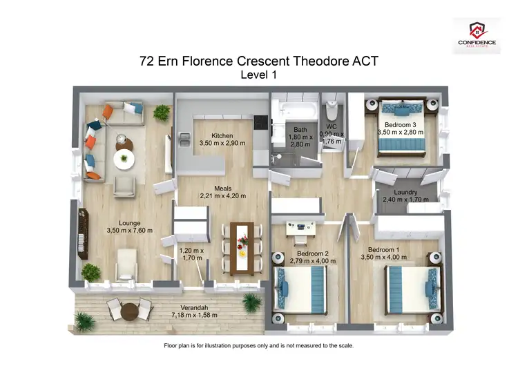 Floorplan of Homely house listing, 72 Ern Florence Crescent, Theodore ACT 2905