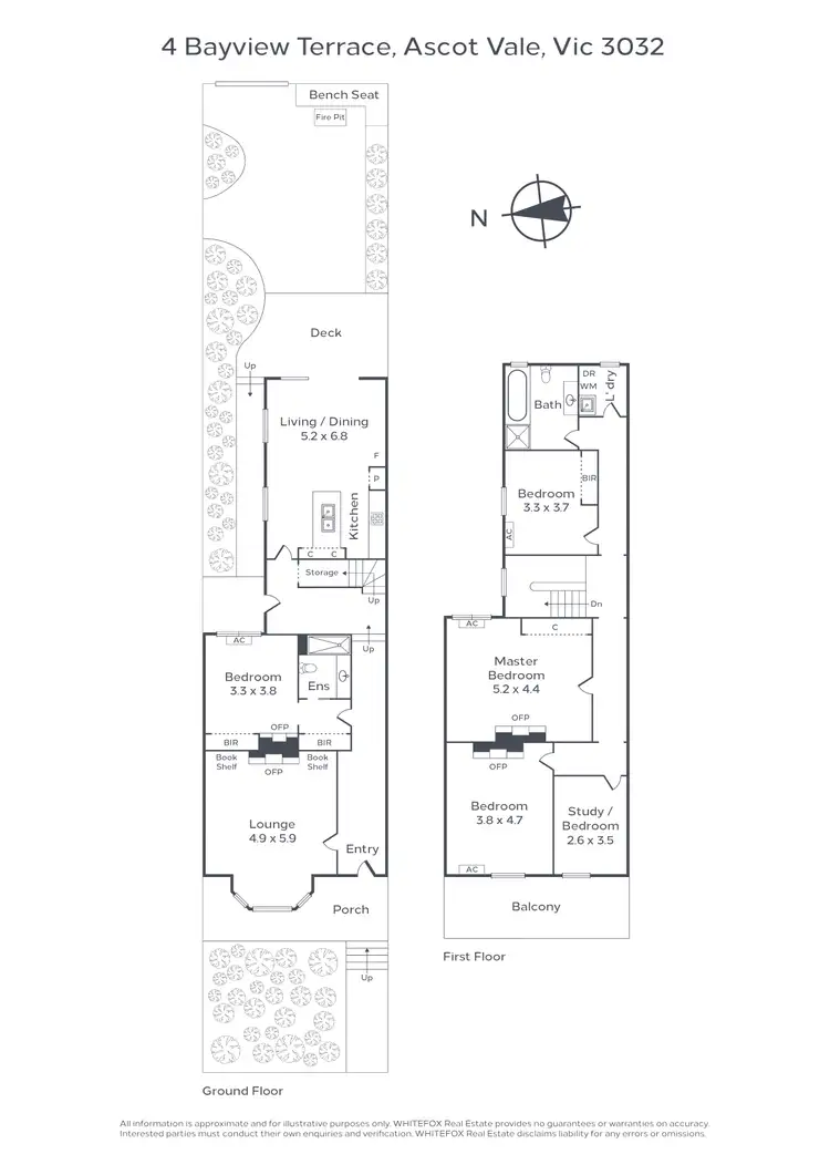 Floorplan of Homely house listing, 4 Bayview Terrace, Ascot Vale VIC 3032