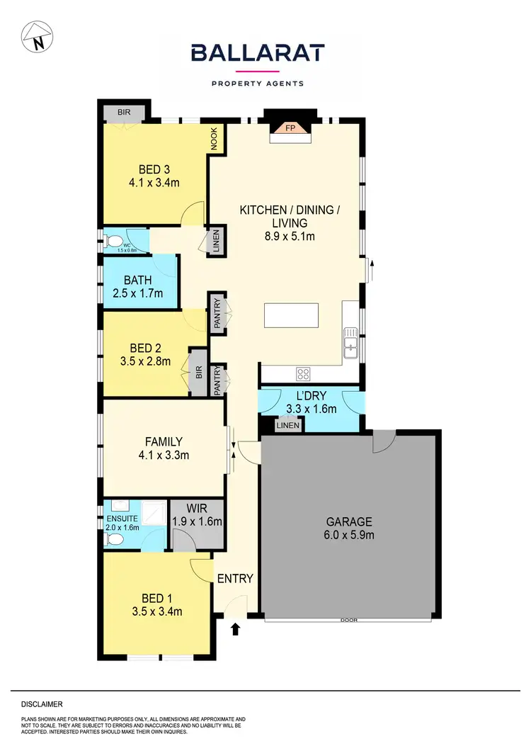 Floorplan of Homely house listing, 35 Delaney Drive, Miners Rest VIC 3352