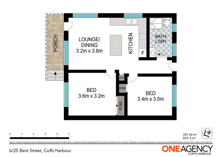 Floorplan of Homely apartment listing, 6/25 Bent Street, Coffs Harbour NSW 2450