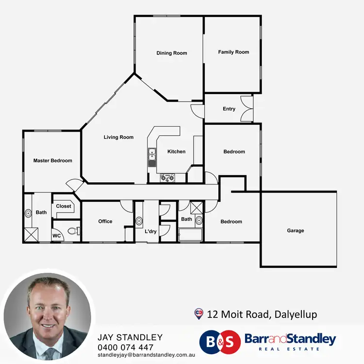 Floorplan of Homely house listing, 12 Moit Road, Dalyellup WA 6230