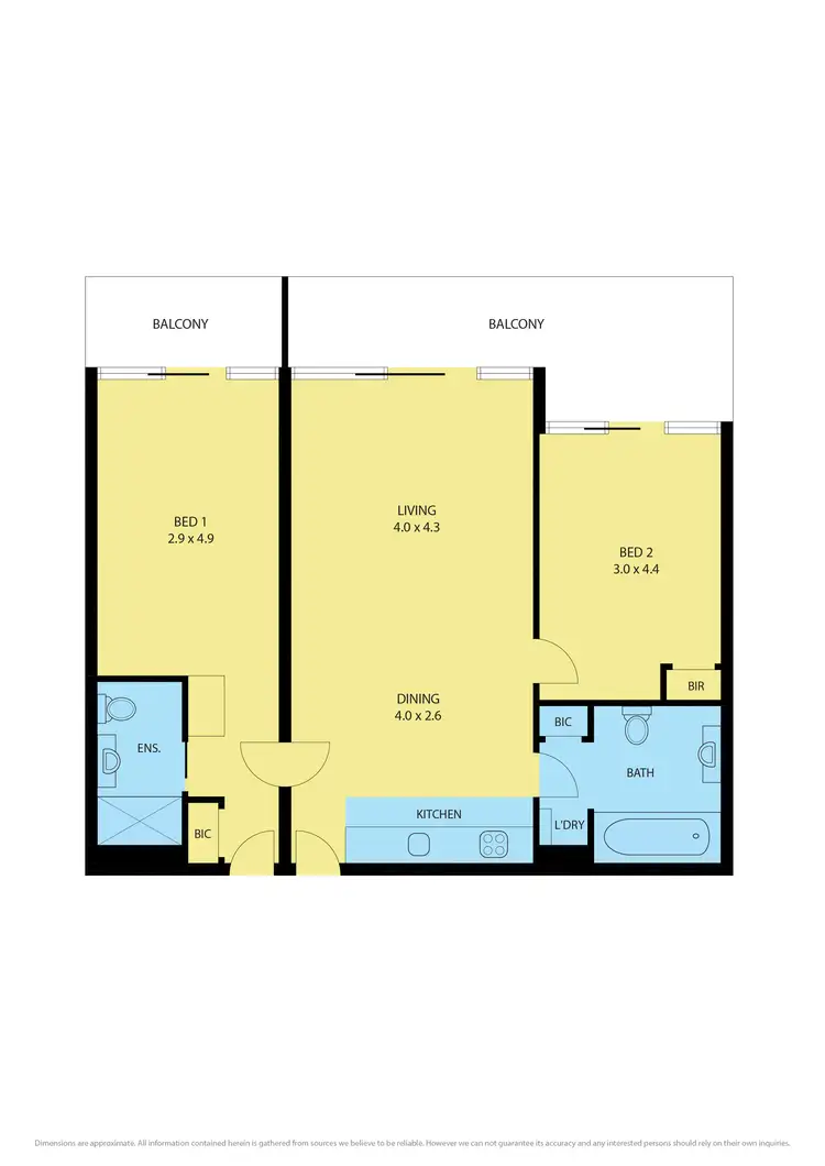 Floorplan of Homely apartment listing, 278 + 280/100 The Esplanade, Torquay VIC 3228