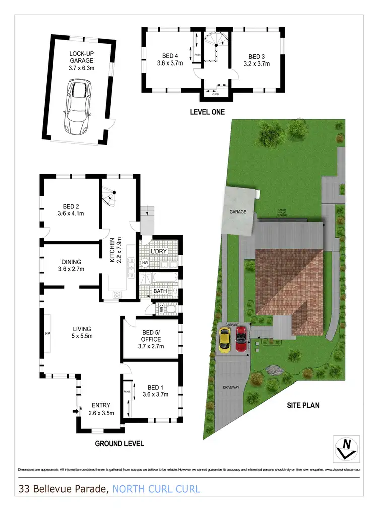 Floorplan of Homely house listing, 33 Bellevue Parade, North Curl Curl NSW 2099