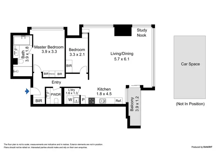 Floorplan of Homely apartment listing, 1104/7 Riverside Quay, Southbank VIC 3006