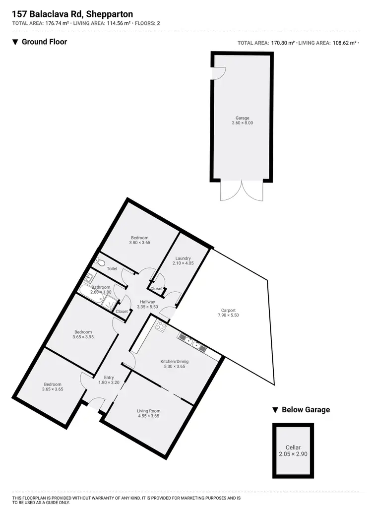 Floorplan of Homely house listing, 157 Balaclava Road, Shepparton VIC 3630