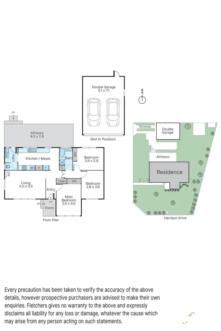 Floorplan of Homely house listing, 1 Harrison Drive, Cranbourne VIC 3977