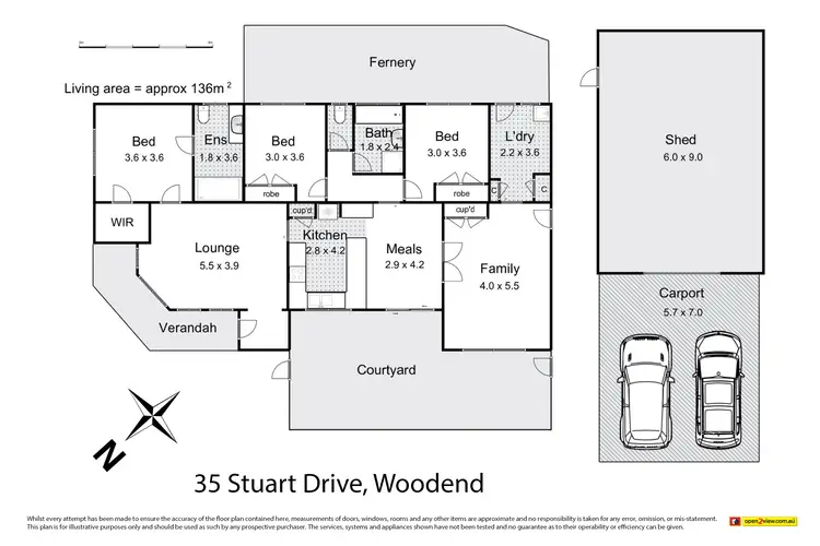 Floorplan of Homely house listing, 35 STUART Drive, Woodend VIC 3442