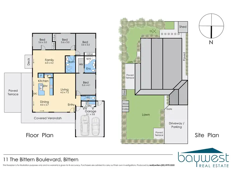 Floorplan of Homely house listing, 11 The Bittern Boulevard, Bittern VIC 3918
